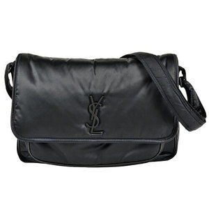 Saint Laurent Niki Messenger Bag Nylon Black Logo